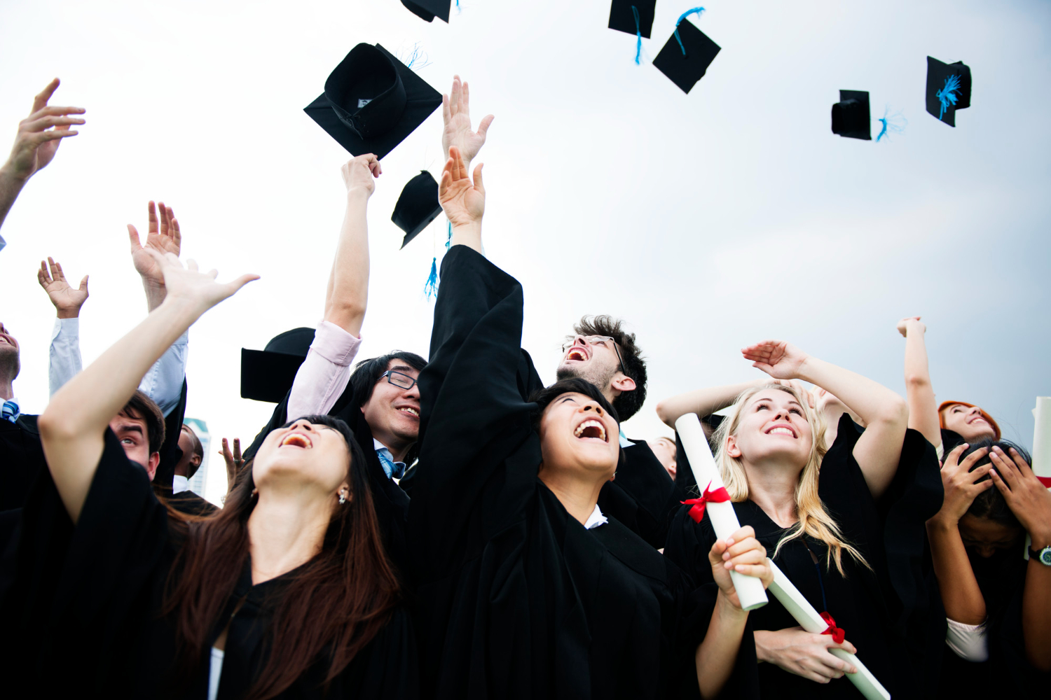Fresh graduates in a professional setting